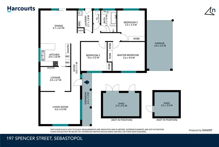 Floorplan of Homely house listing, 197 Spencer Street, Sebastopol VIC 3356