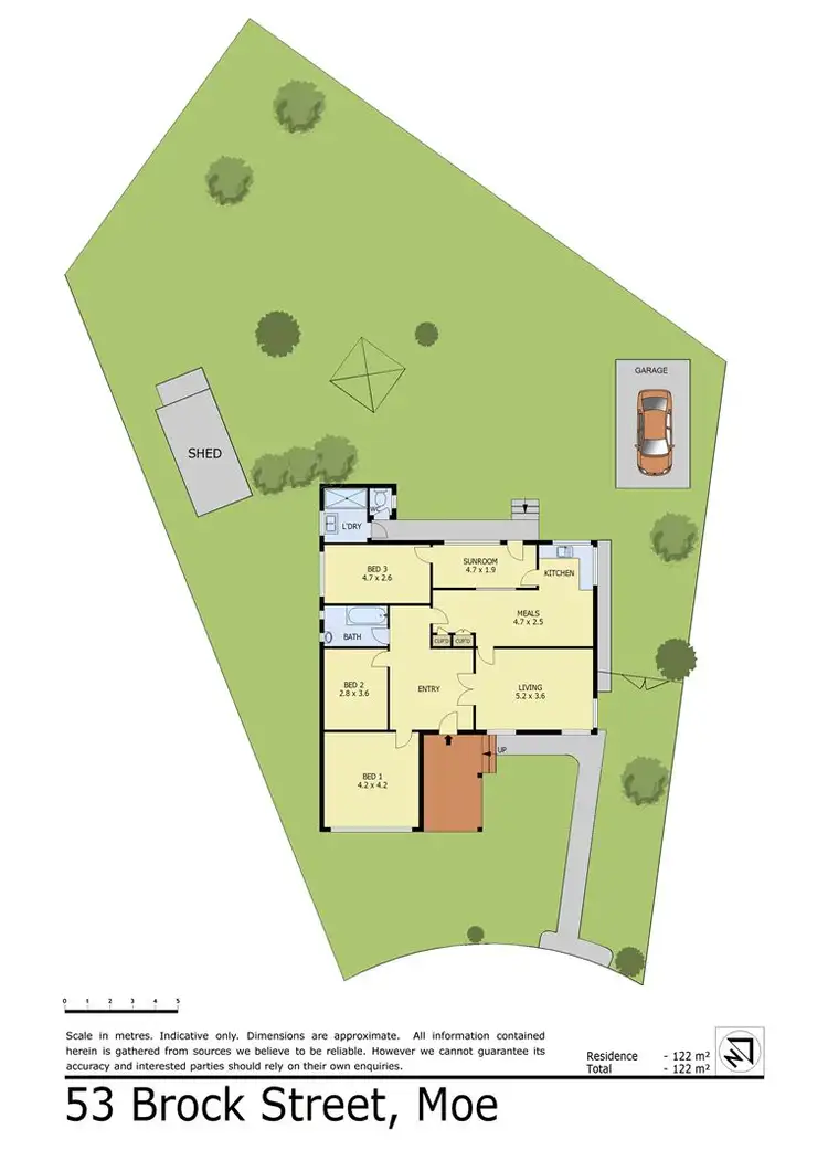 Floorplan of Homely house listing, 53 Brock Street, Moe VIC 3825