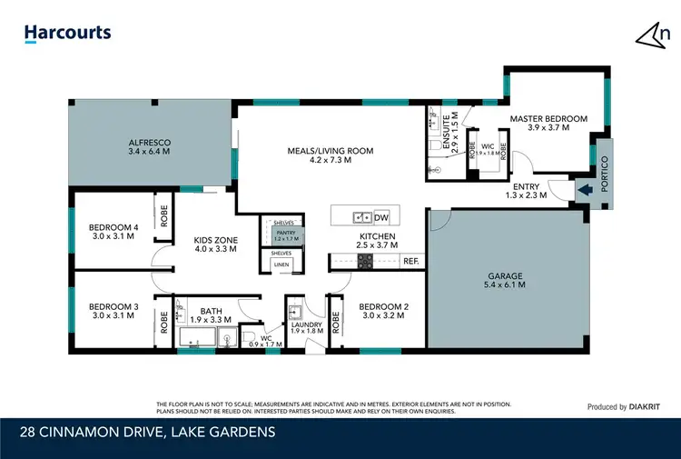 Floorplan of Homely house listing, 28 Cinnamon Drive, Lake Gardens VIC 3355