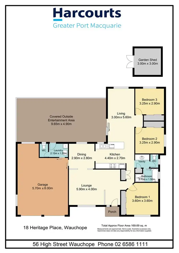 Floorplan of Homely house listing, 18 Heritage Place, Wauchope NSW 2446