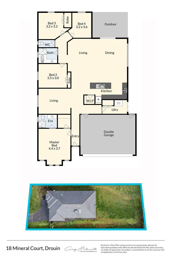Floorplan of Homely house listing, 18 Mineral Court, Drouin VIC 3818