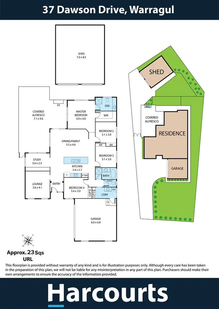Floorplan of Homely house listing, 37 Dawson Drive, Warragul VIC 3820
