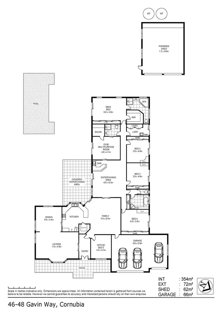 Floorplan of Homely house listing, 46-48 Gavin Way, Cornubia QLD 4130