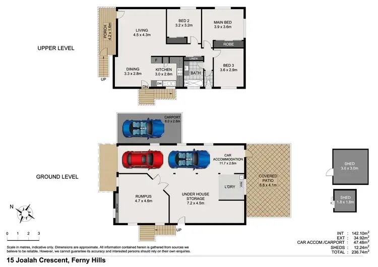Floorplan of Homely house listing, 15 Joalah Cr, Ferny Hills QLD 4055