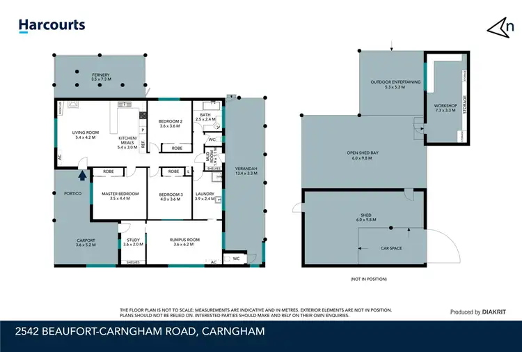 Floorplan of Homely house listing, 2542 Beaufort-Carngham Road, Carngham VIC 3351