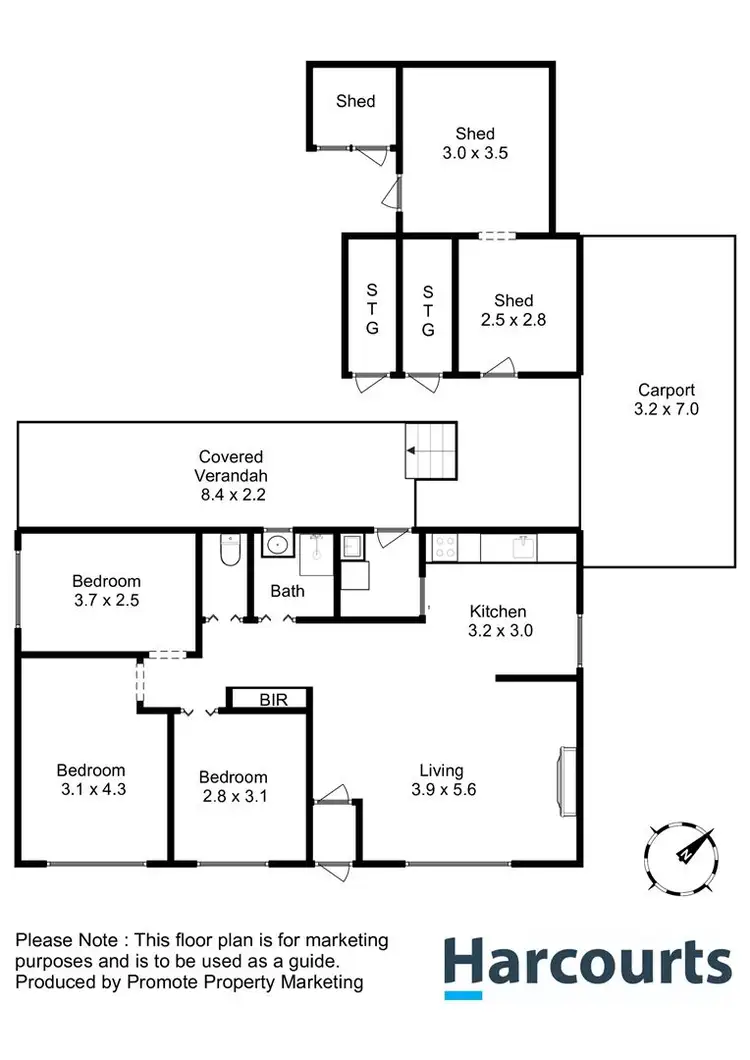 Floorplan of Homely house listing, 42 Arunta Crescent, Chigwell TAS 7011
