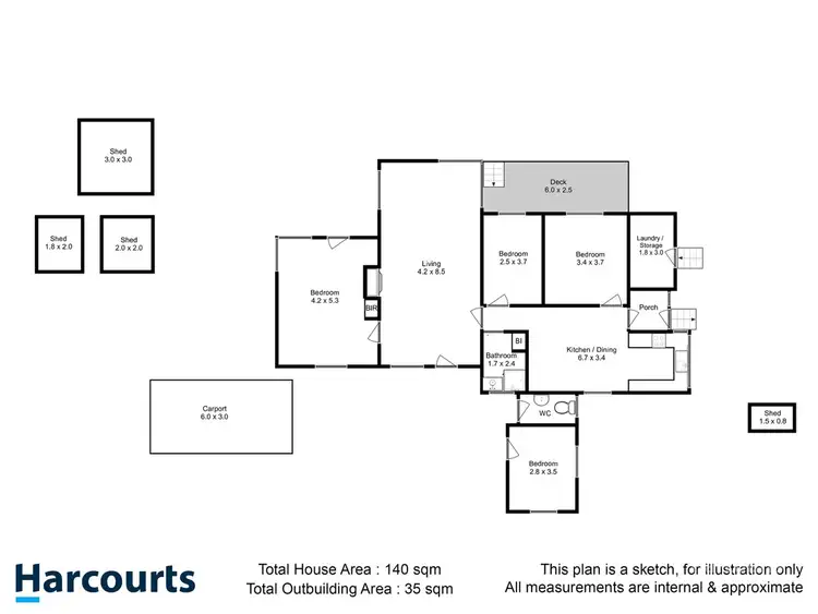 Floorplan of Homely house listing, 6769 Arthur Highway, Port Arthur TAS 7182