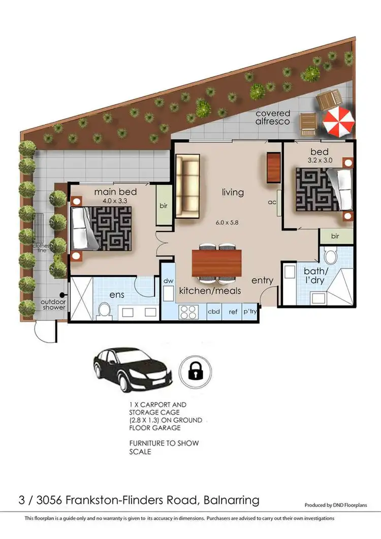 Floorplan of Homely apartment listing, 3/3056 Frankston-Flinders Road, Balnarring VIC 3926