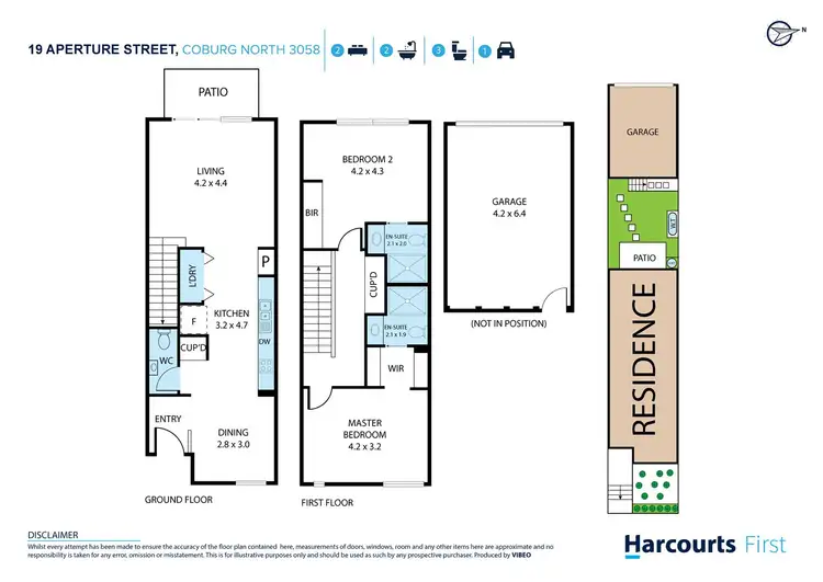 Floorplan of Homely townhouse listing, 19 Aperture Street, Coburg North VIC 3058
