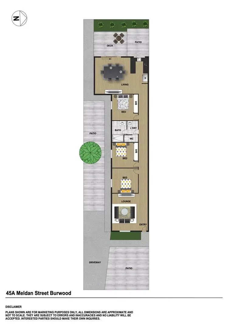 Floorplan of Homely unit listing, 45A Meldan Street, Burwood VIC 3125