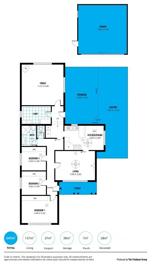 Floorplan of Homely house listing, 34 Sampson Road, Mitchell Park SA 5043