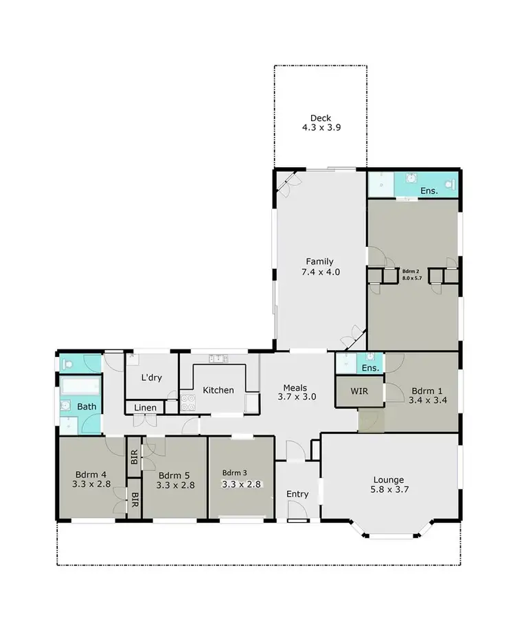 Floorplan of Homely house listing, 1147 Geelong Road, Mount Clear VIC 3350