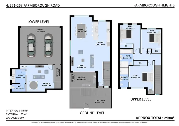 Floorplan of Homely townhouse listing, 4/261-263 Farmborough Road, Farmborough Heights NSW 2526