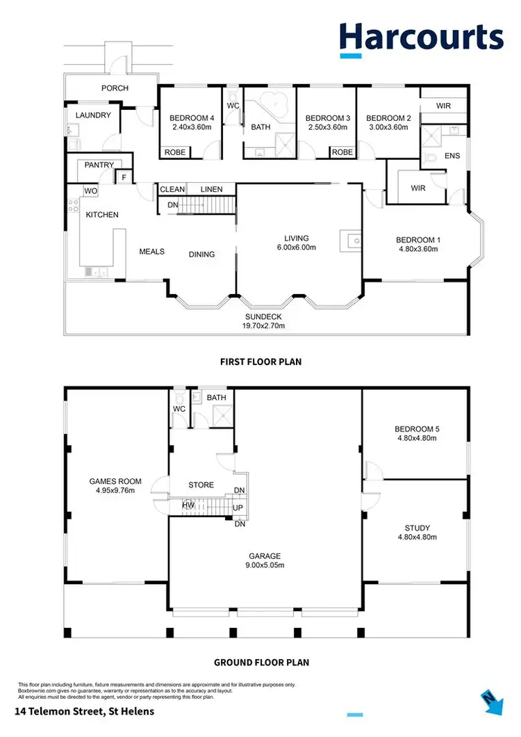 Floorplan of Homely house listing, 14 Telemon Street, St Helens TAS 7216