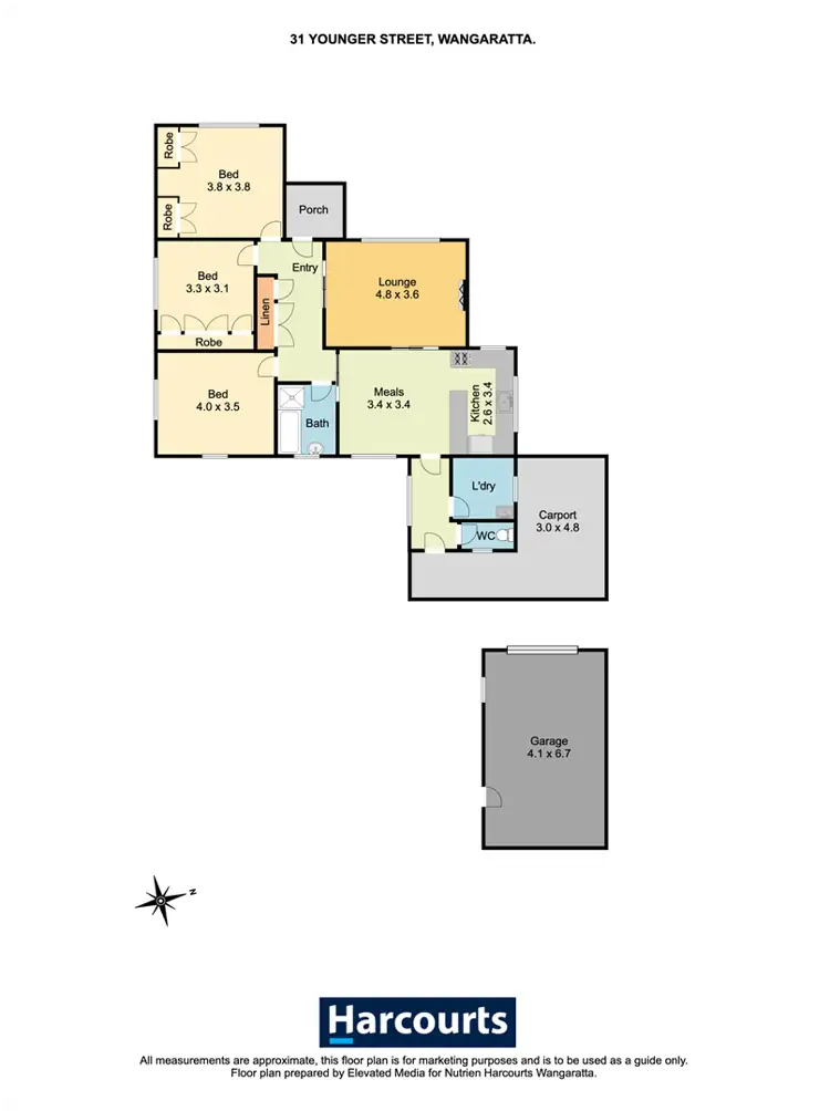 Floorplan of Homely house listing, 31 Younger Street, Wangaratta VIC 3677