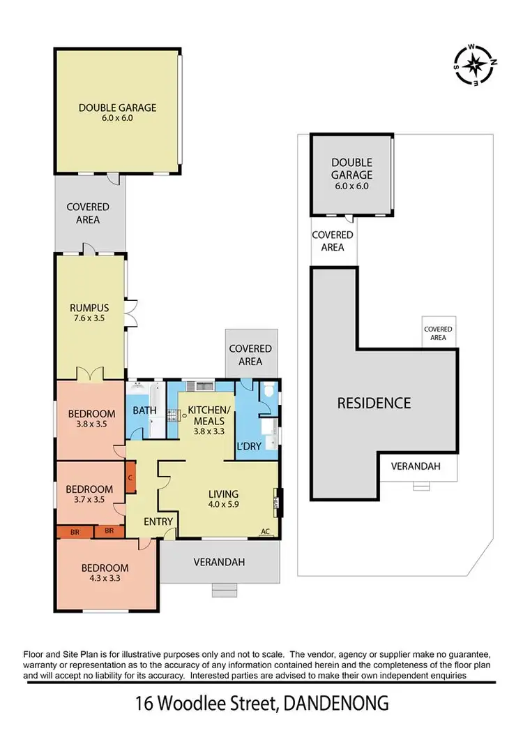 Floorplan of Homely house listing, 16 Woodlee Street, Dandenong VIC 3175