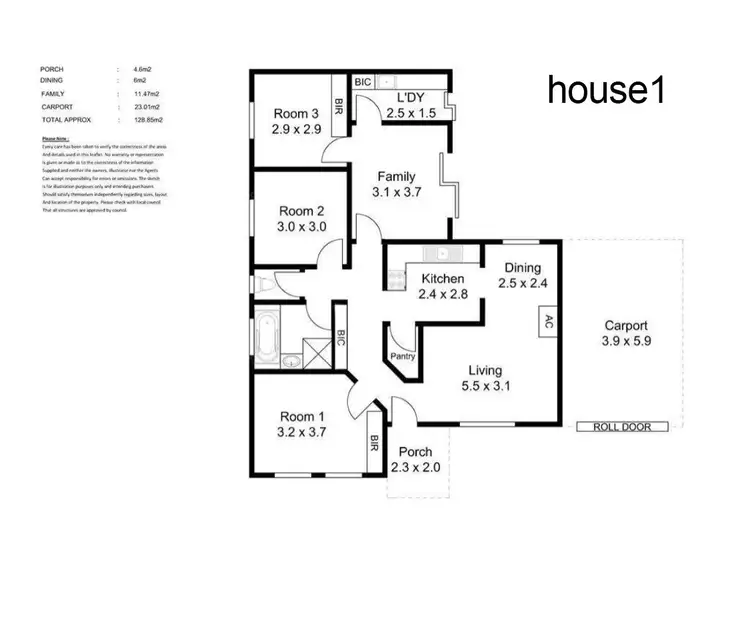Floorplan of Homely house listing, 1, 2 & 3/4 Harms Avenue, Birdwood SA 5234