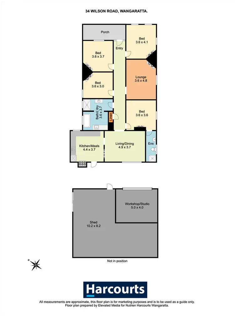 Floorplan of Homely house listing, 36 Wilson Road, Wangaratta VIC 3677