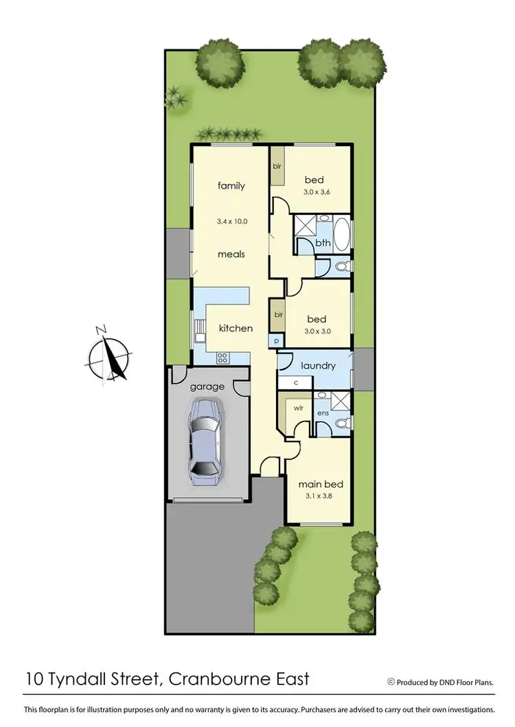 Floorplan of Homely house listing, 10 Tyndall Street, Cranbourne East VIC 3977