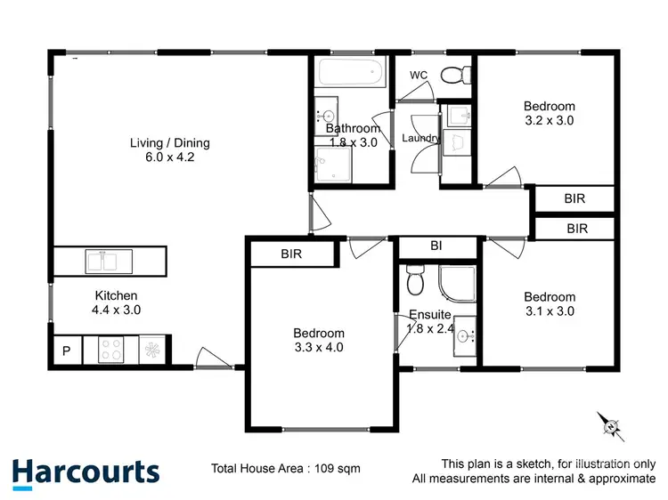 Floorplan of Homely house listing, 28 Breedon Way, Clarendon Vale TAS 7019