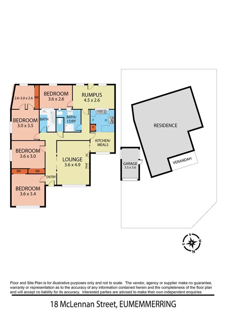 Floorplan of Homely house listing, 18 Mclennan Street, Eumemmerring VIC 3177