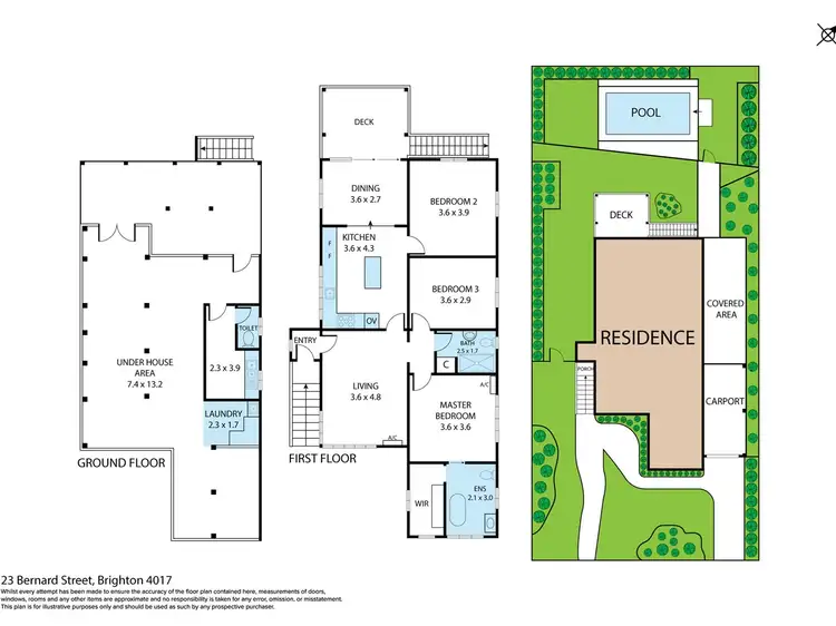 Floorplan of Homely house listing, 23 Bernard Street, Brighton QLD 4017