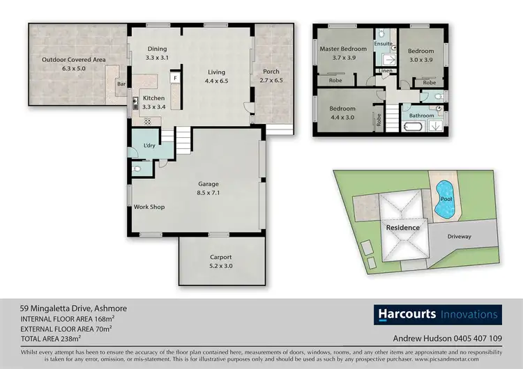 Floorplan of Homely house listing, 59 Mingaletta Drive, Ashmore QLD 4214