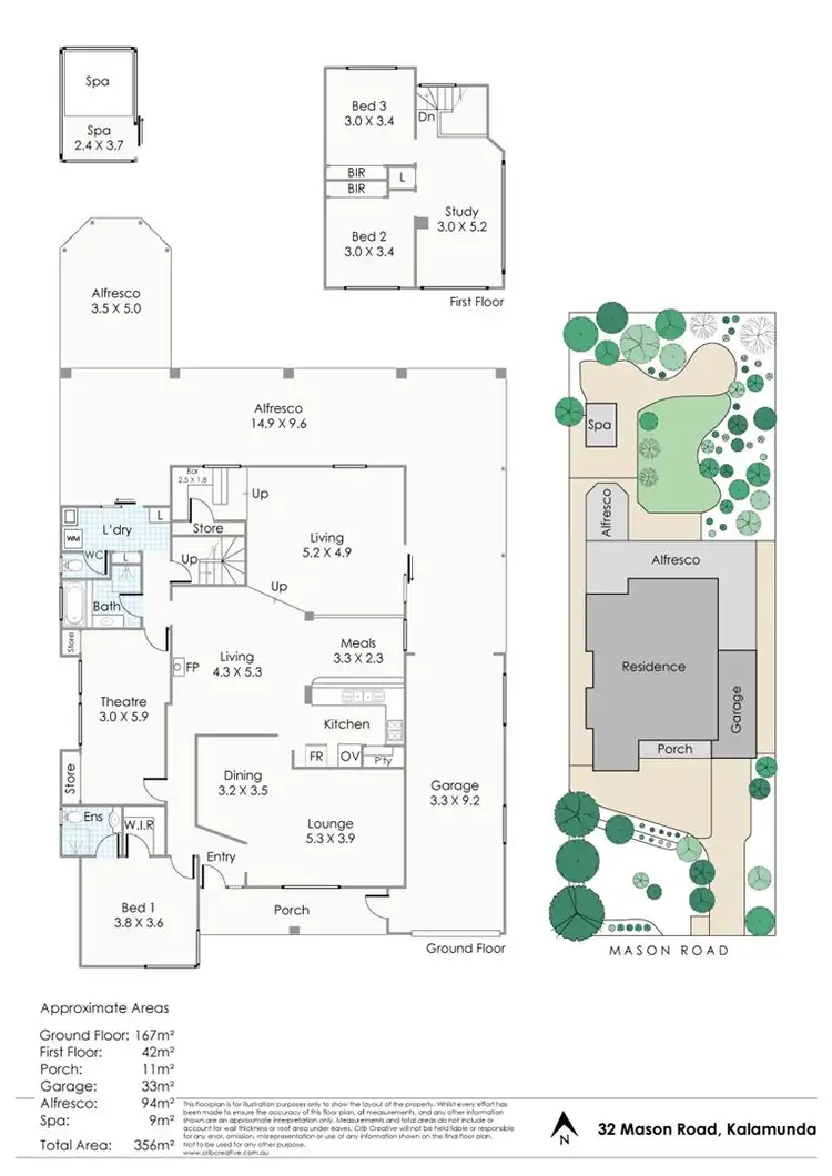 Floorplan of Homely house listing, 32 Mason Road, Kalamunda WA 6076
