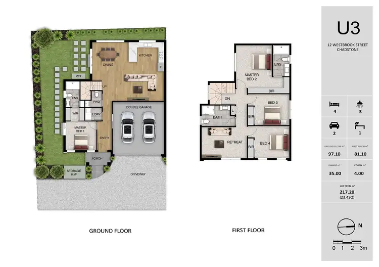 Floorplan of Homely townhouse listing, 3/12 Westbrook Street, Chadstone VIC 3148