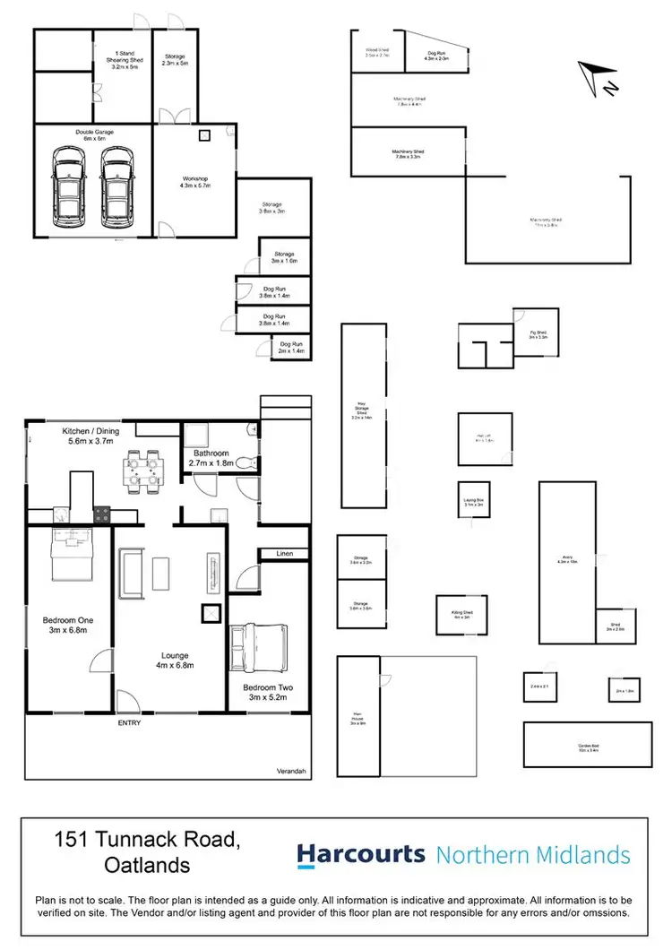 Floorplan of Homely house listing, 151 Tunnack Road, Oatlands TAS 7120