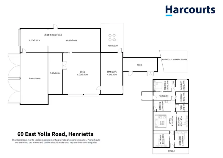 Floorplan of Homely house listing, 69 East Yolla Road, Henrietta TAS 7325