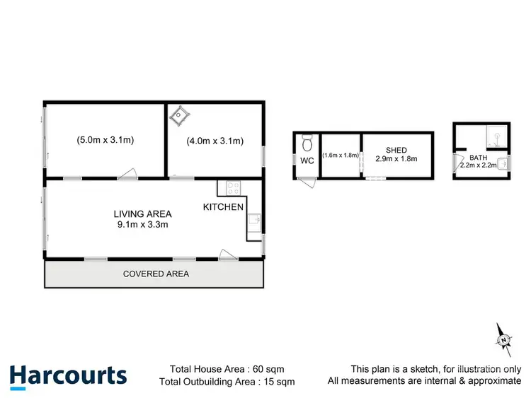 Floorplan of Homely house listing, 211 Nebraska Road, Dennes Point TAS 7150