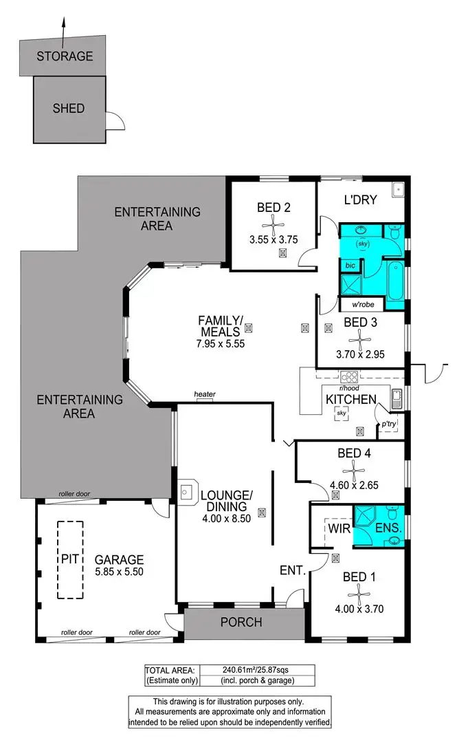 Floorplan of Homely house listing, 4 Celtic Way, Woodcroft SA 5162