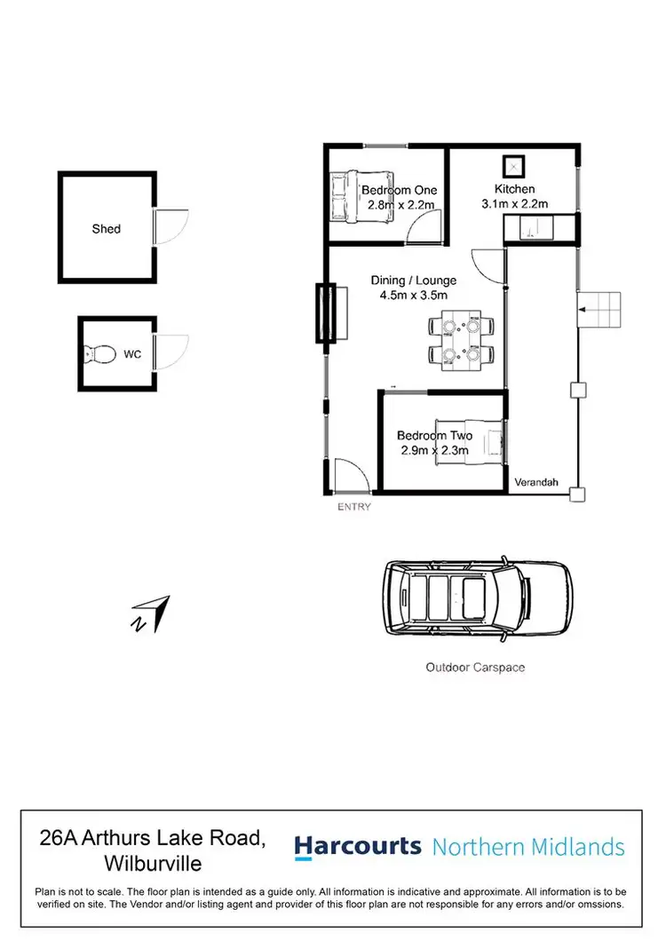 Floorplan of Homely house listing, 26a Arthurs Lake Road 'Wilburville', Arthurs Lake TAS 7030