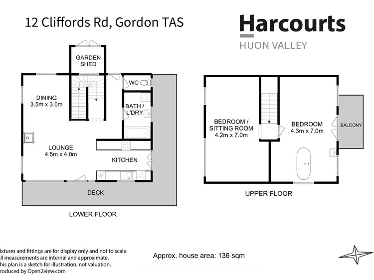 Floorplan of Homely house listing, 12 Cliffords Road, Gordon TAS 7150