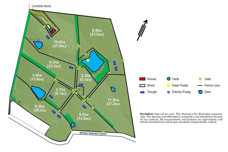 Floorplan of Homely rural property listing, 83 Waters Road, Bugle Ranges SA 5251