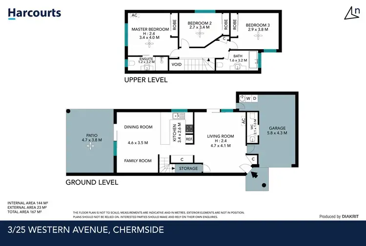 Floorplan of Homely townhouse listing, 3/25 Western Avenue, Chermside QLD 4032