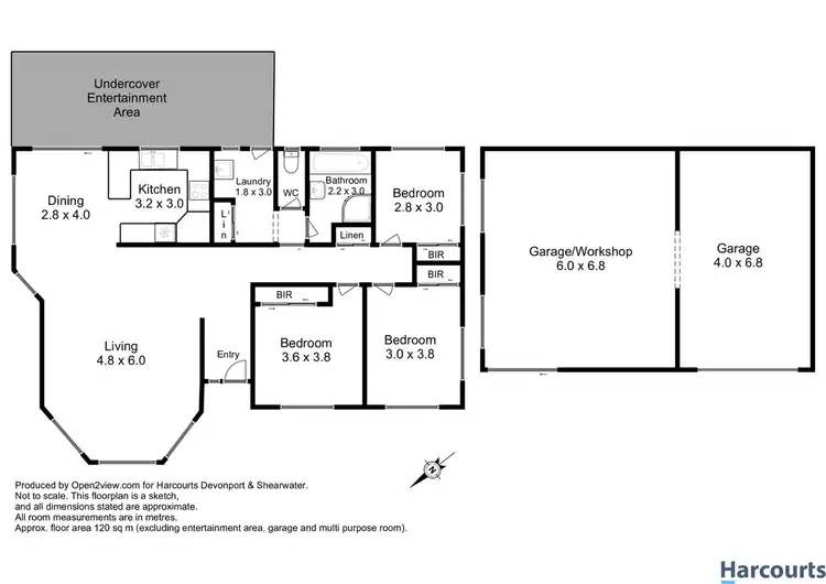 Floorplan of Homely house listing, 25 Earl Grove, Latrobe TAS 7307