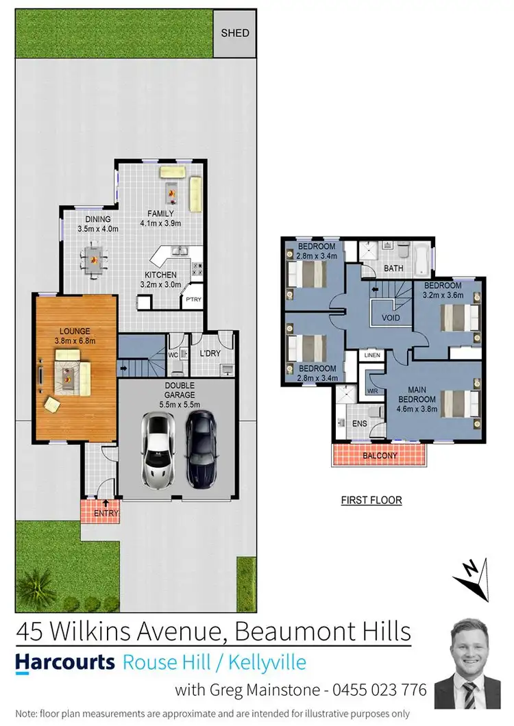 Floorplan of Homely house listing, 45 Wilkins Avenue, Beaumont Hills NSW 2155