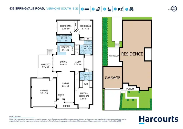 Floorplan of Homely house listing, 533 Springvale Road, Vermont South VIC 3133