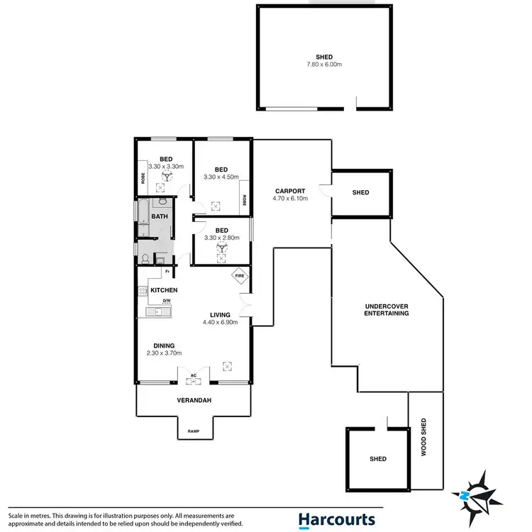 Floorplan of Homely house listing, 21 Bayview Road, Clayton Bay SA 5256