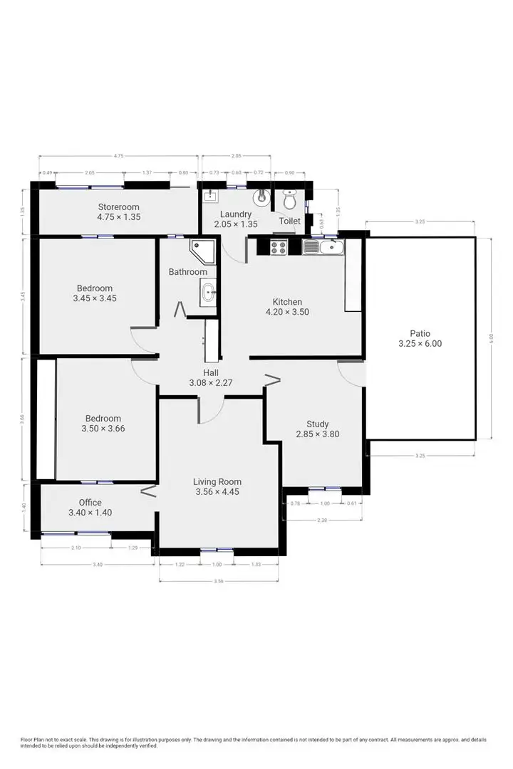 Floorplan of Homely house listing, 54 Queen Street, Peterborough SA 5422