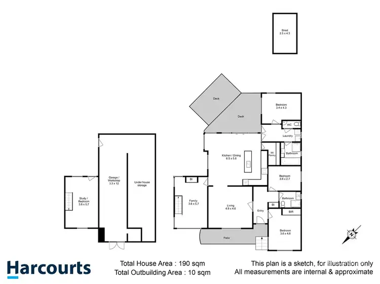 Floorplan of Homely house listing, 6 Manresa Court, Sandy Bay TAS 7005