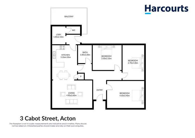 Floorplan of Homely house listing, 3 Cabot Street, Acton TAS 7320