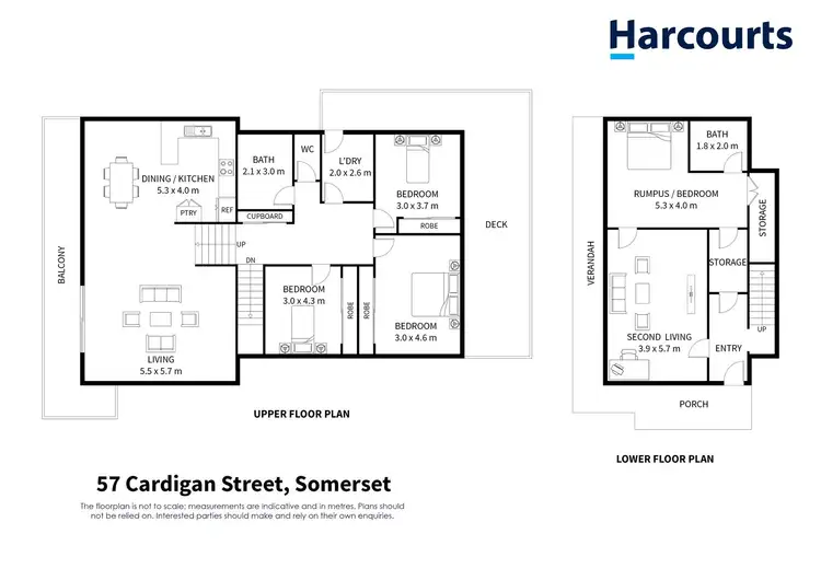 Floorplan of Homely house listing, 57 Cardigan Street, Somerset TAS 7322