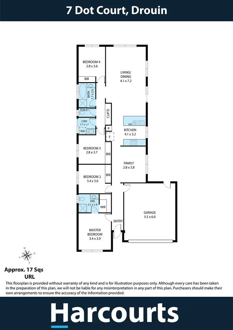Floorplan of Homely house listing, 7 Dot Court, Drouin VIC 3818