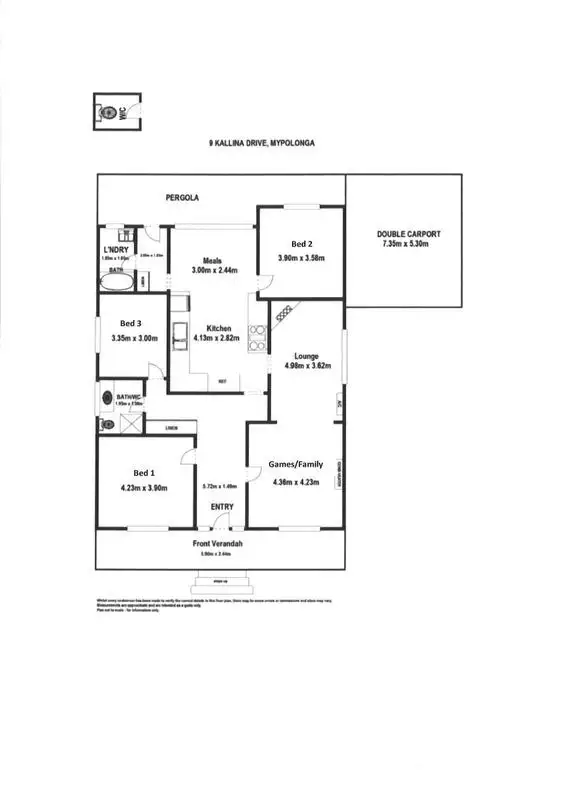Floorplan of Homely rural property listing, 9 Kallina Drive, Mypolonga SA 5254