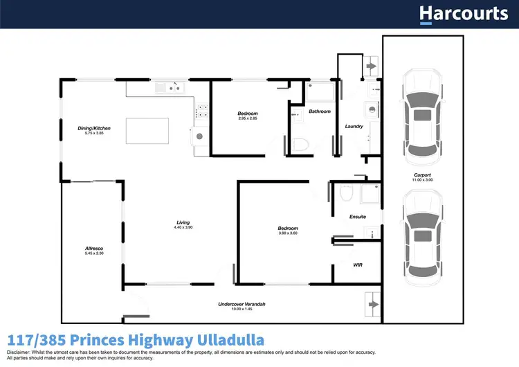 Floorplan of Homely villa listing, 117/385 Princes Highway, Ulladulla NSW 2539