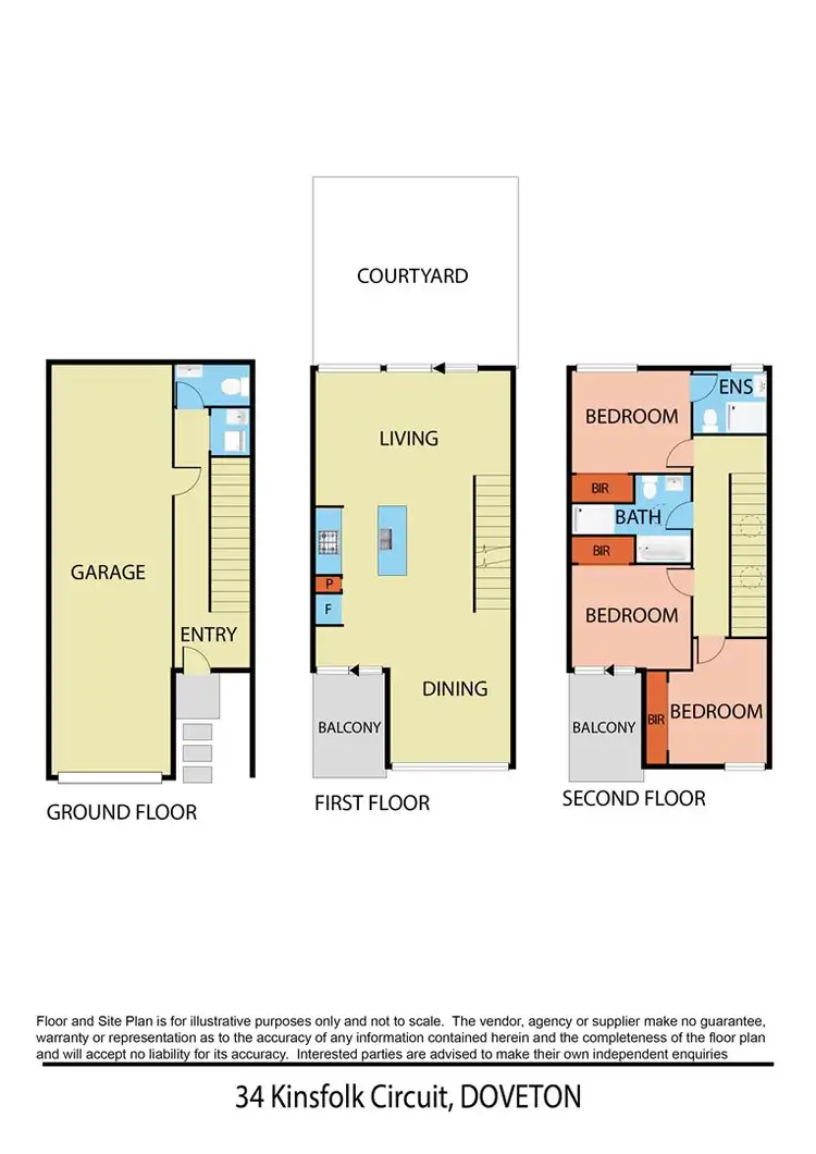 Floorplan of Homely townhouse listing, 34 Kinsfolk Cct, Doveton VIC 3177