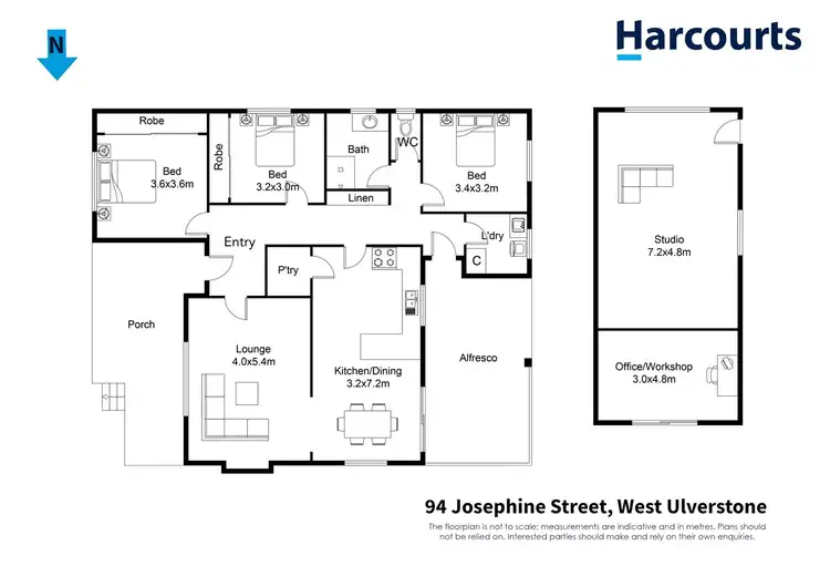 Floorplan of Homely house listing, 94 Josephine Street, West Ulverstone TAS 7315